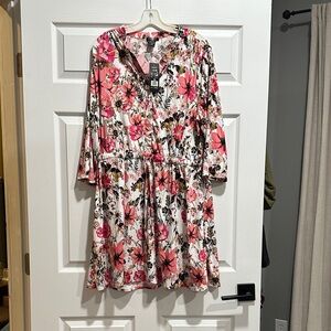 Robert Louis Pink Floral Maxi Dress